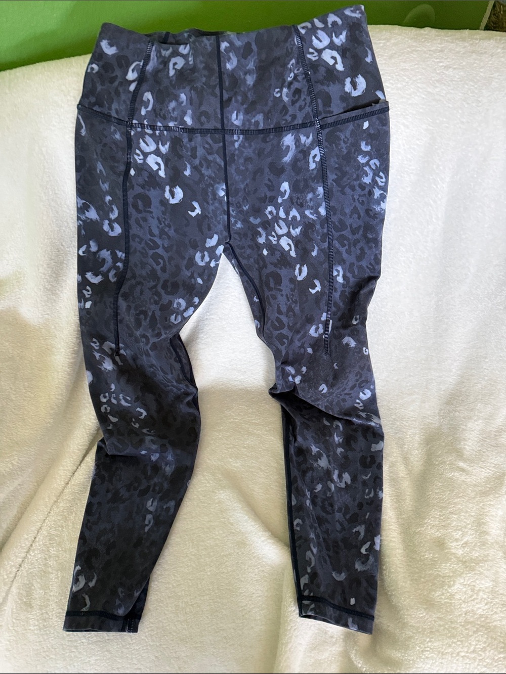 Sweaty Betty Black Leopard-Print High-Waist Leggings